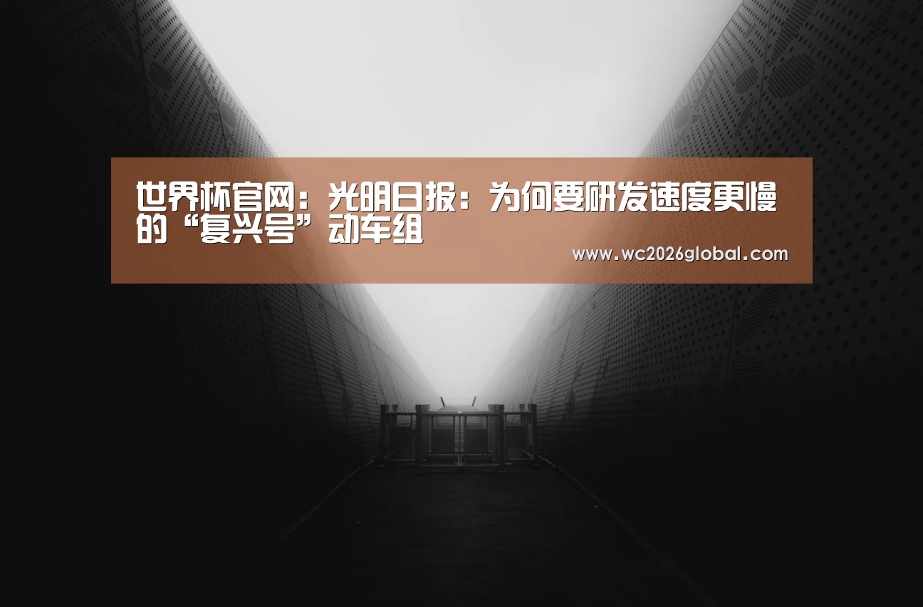 世界杯官网:光明日报:为何要研发速度更慢的“复兴号”动车组(图3) 世界杯